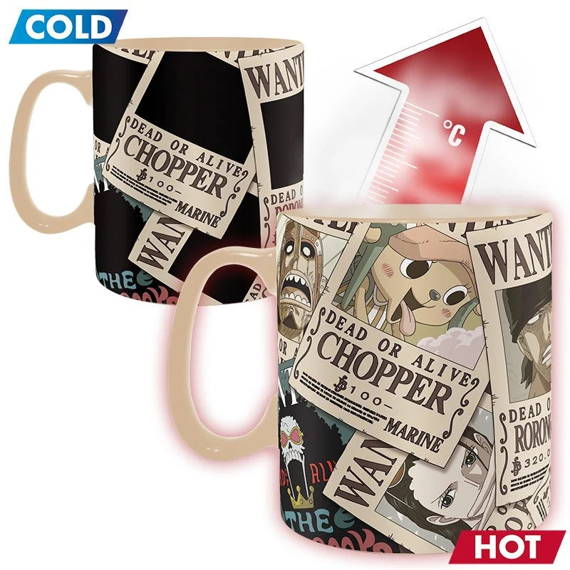 One Piece: Wanted Thermoreaktiv Tasse 460ml