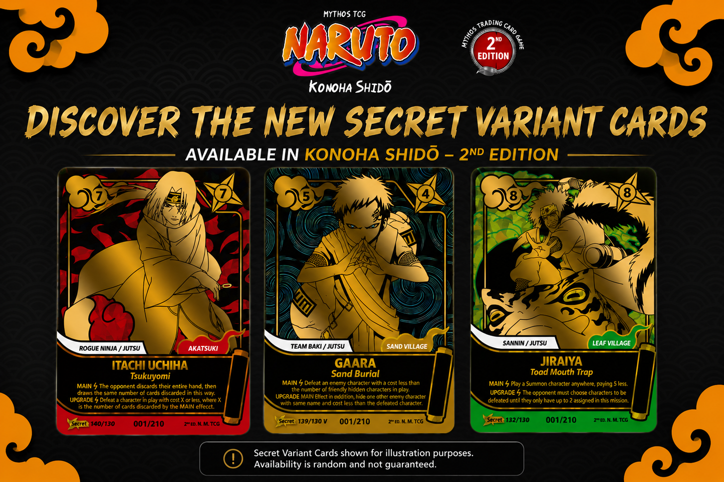 Naruto Mythos TCG - Konoha Shido First Set 2nd Edition - Starter Pack Itachi Uchiha -EN-