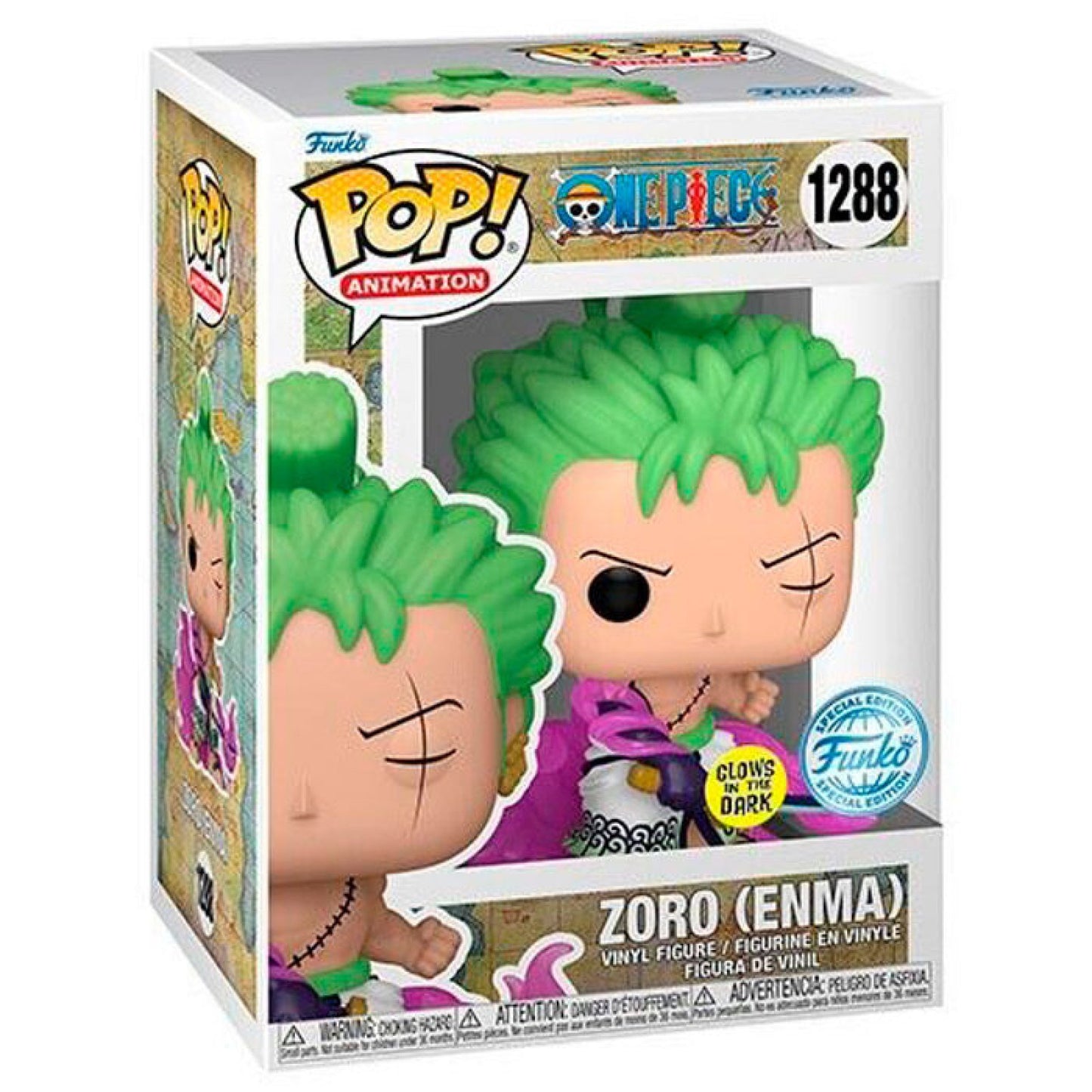 One Piece POP! Roronoa Zoro mit Enma Figur 9cm - Special Edition (Glow in the dark)