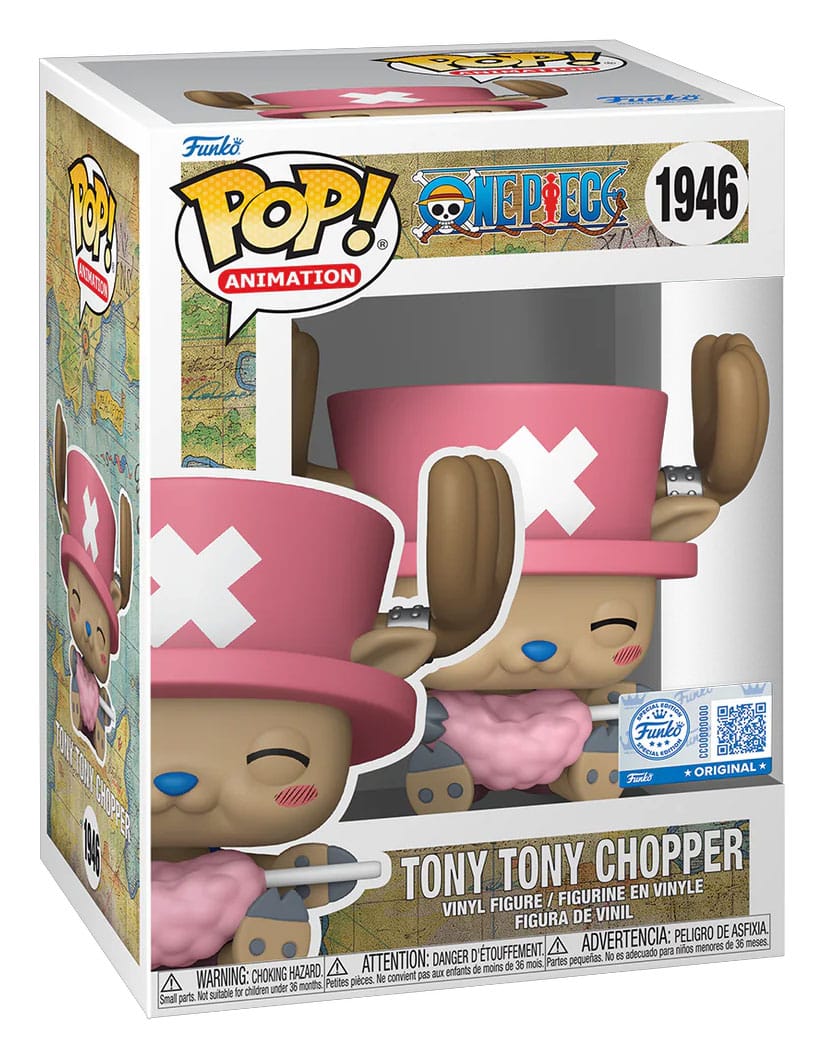One Piece POP! Chopper with Cotton Candy Figur 9 cm - Special Edition