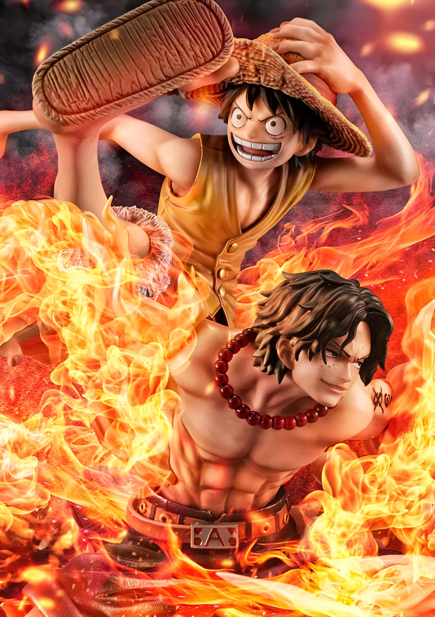 One Piece: Luffy & Ace - Bond between brothers P.O.P NEO-Maximum 20th Limited Figur 25cm